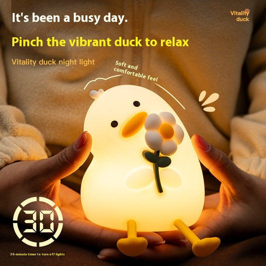 Vitality Flower Duck Night Lamp